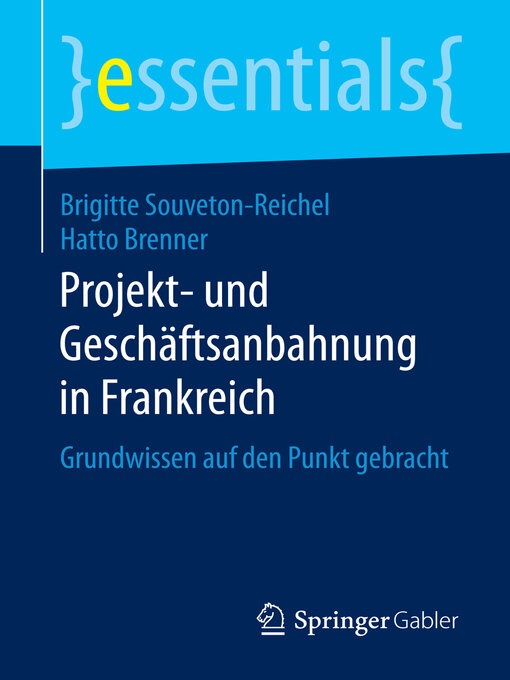 Title details for Projekt- und Geschäftsanbahnung in Frankreich by Brigitte Souveton-Reichel - Available